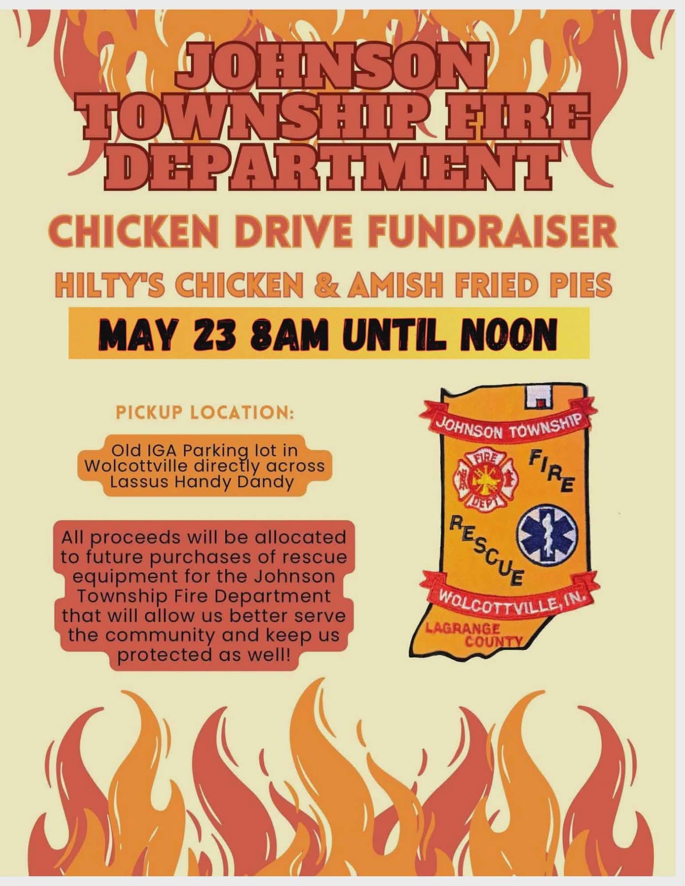 Johnson Township Fire Department Chicken Drive Fundraiser